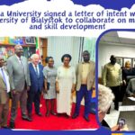 Tharaka University signed a letter of intent with the University of Bialystok to collaborate on mining and skill development, fostering both academic and practical expertise through partnerships.